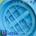 Didtek Triple Offset Schneckengetriebe Operate Double Flanged End Butterfly Valve